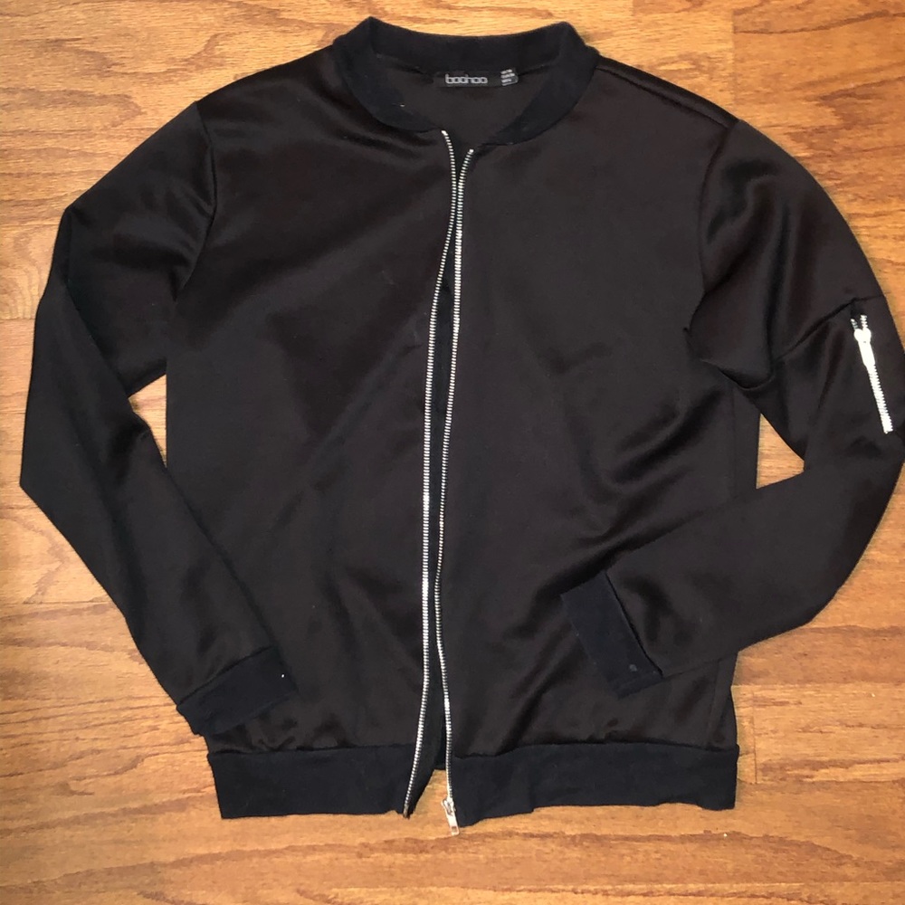 Black Bomber Jacket🌺🌺🌺